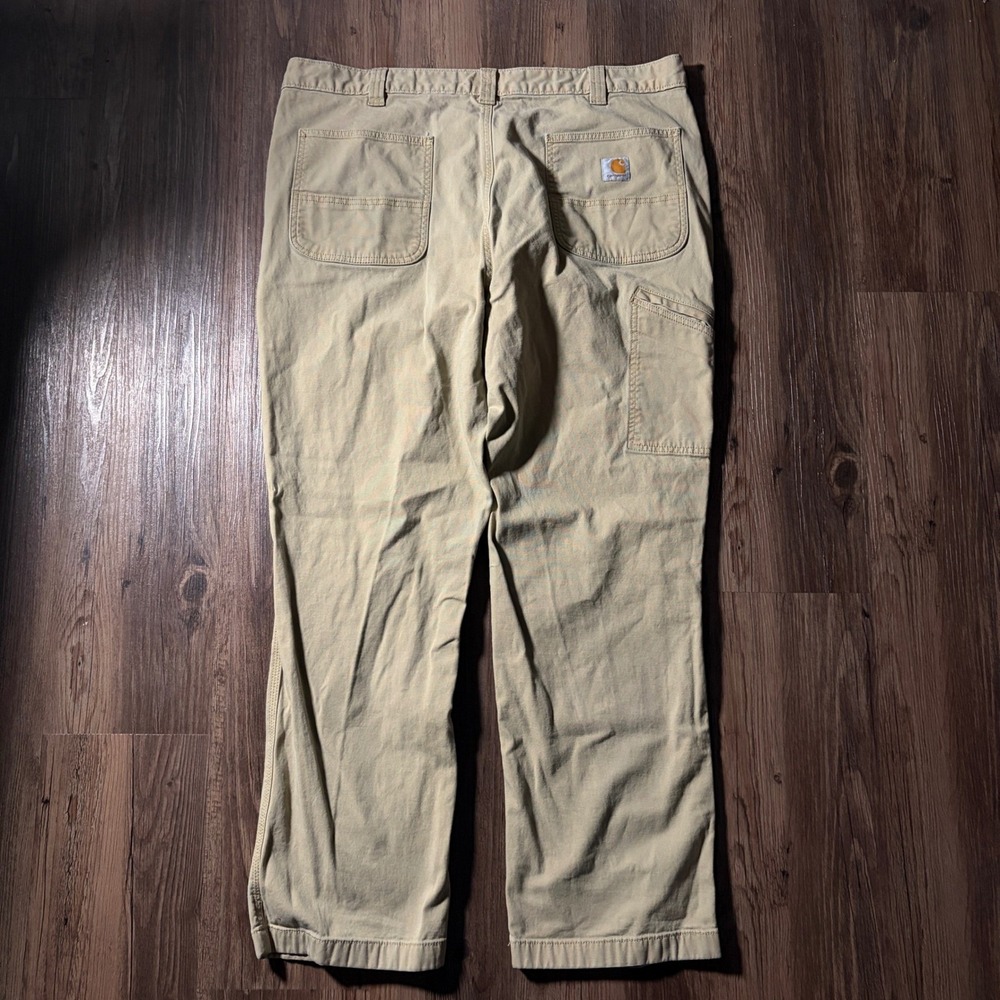 Carhartt Relaxed Fit Carpenter Pants Tan Khaki 40x32 Mens Canvas Workwear
